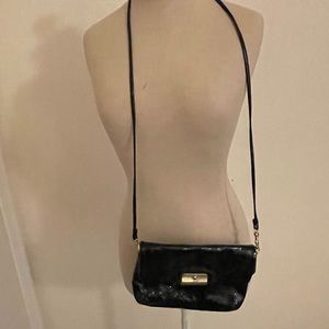 Coach Black Crossbody Patent Leather Bag